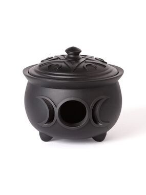 New! Alchemy Of England (Alchemy Gothic) Triple Moon Cauldron Pot